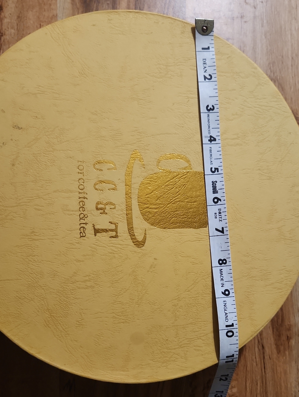 Yellow Coffee & Tea Storage Tin